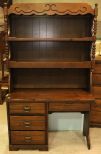 Bassett Desk with Bookshelf Top