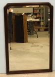 Mahogany Beveled Mirror