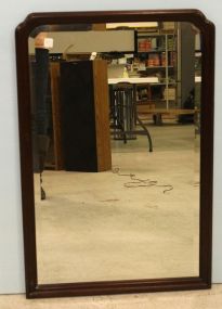 Mahogany Beveled Mirror