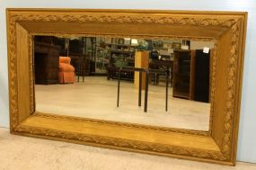 Large Rectangle Mirror in Carved Gold Frame