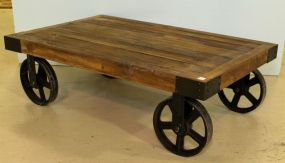 Industrial Wood and Metal Cart