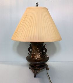 Brass Lamp with Turtle Design