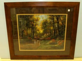 Large Framed Garden Print