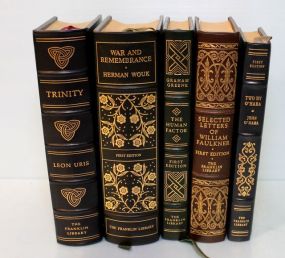 Group of FIve Leatherette Books