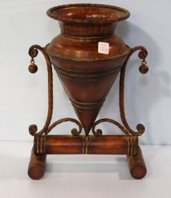 Decorative Tin Vase 