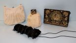 Four Vintage Beaded Purses