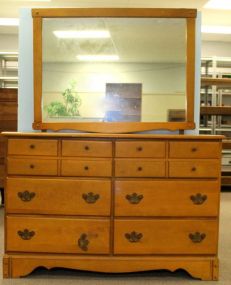 Six Drawer Chest of Drawers with Mirror