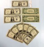 Mint Condition 1935 Silver Certificate, Ten 1935 Silver Certificates