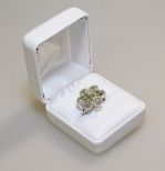 Peridot & Diamond Dinner Ring