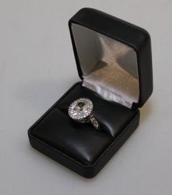 4 Ct. White Sapphire Dinner Ring