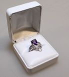 Amethyst & Diamond Dinner Ring