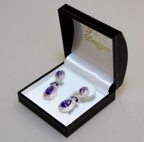 Amethyst Dinner Earrings