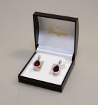 5 Ct. Pear Cut Ruby Dinner Earrings