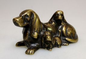 Cast Bronze Dachshund Figurine