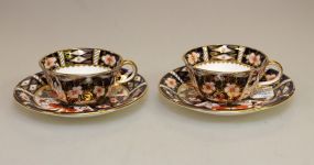 Two Imari Cups & Saucer Sets