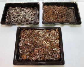 Three Boxes of Screws, Bolts & Washers