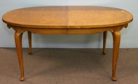 Oak Oval Table With One Leave