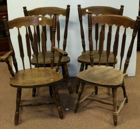 Set of Four Contemporary Windsor Chairs