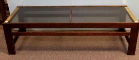Two Section Glass Top Coffee Table