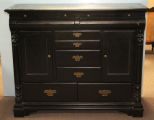 Contemporary Black Lacquer Chest