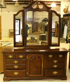 Large Bureau with Swing Side Mirrors