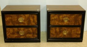 Pair Two Drawer Drexel Side Tables