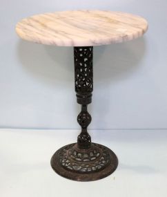 Iron Base Marble Top Stand