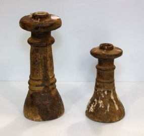 Two Resin Candlesticks
