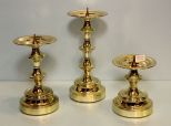 Three Decorative Candlesticks