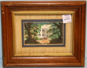 Watercolor of Dunleith Signed Alice