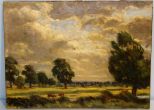 Oil on Board of Cows Signed A. Ramus