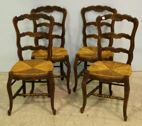 Set of Four Country French Chairs