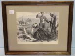 The Lost Found Framed Print of Graveside