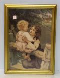 Framed Print Of Girl And Child