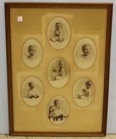Frame With Seven Oval Baby Pictures