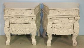 Pair of White Painted Nightstands