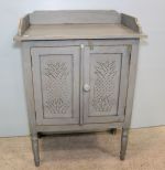 New Light Blue Pineapple Punched Tin Cabinet