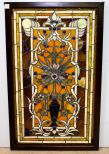 Stained Glass Window In Wood Frame