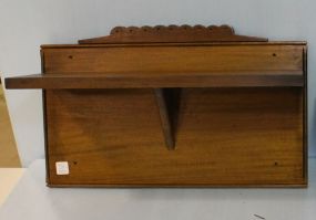 Mahogany Hanging Wall Shelf