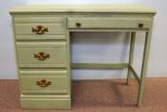 Painted Light Green Kneehole Desk