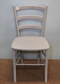 Painted Blue Ladder Back Chair
