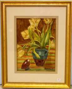 Large Watercolor Signed Dee Dee Baker