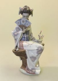 Nippon Lady Retired Lladro Figurine