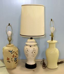 Three Decorative Lamps