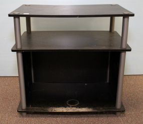 Black and Silver TV Stand
