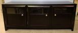 Black Three Door TV Stand