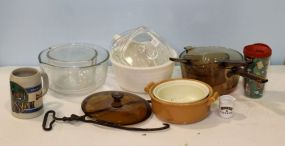 Glass Mixing Bowls, Glass Pots, Lids, Mugs & Casserole Bowls