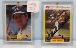 Signed Dale Murphey & Hank Aaron Cards