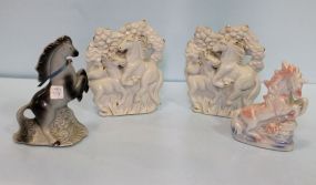 Lot of Four Ceramic Horses