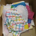 Box of Linen Napkins & Trivets